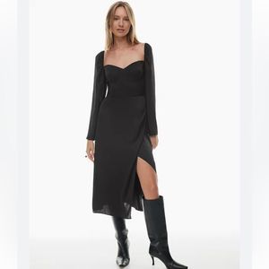 Aritzia Wilfred 2 Black Sweetheart Dress
